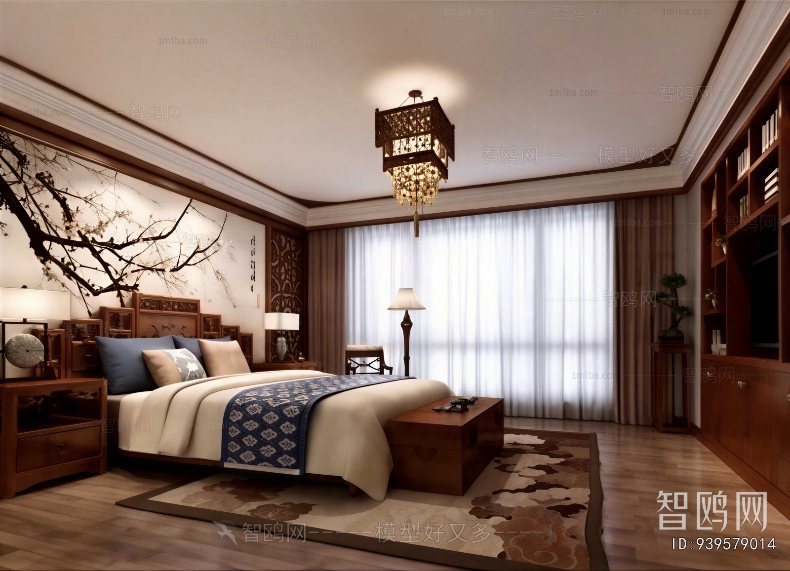 New Chinese Style Bedroom