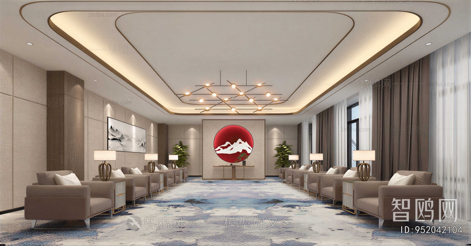 New Chinese Style Reception Room