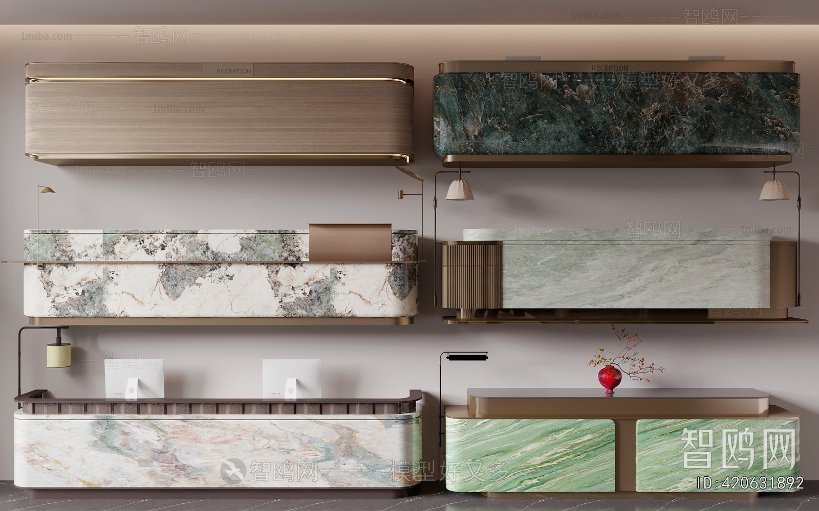 New Chinese Style Reception Desk