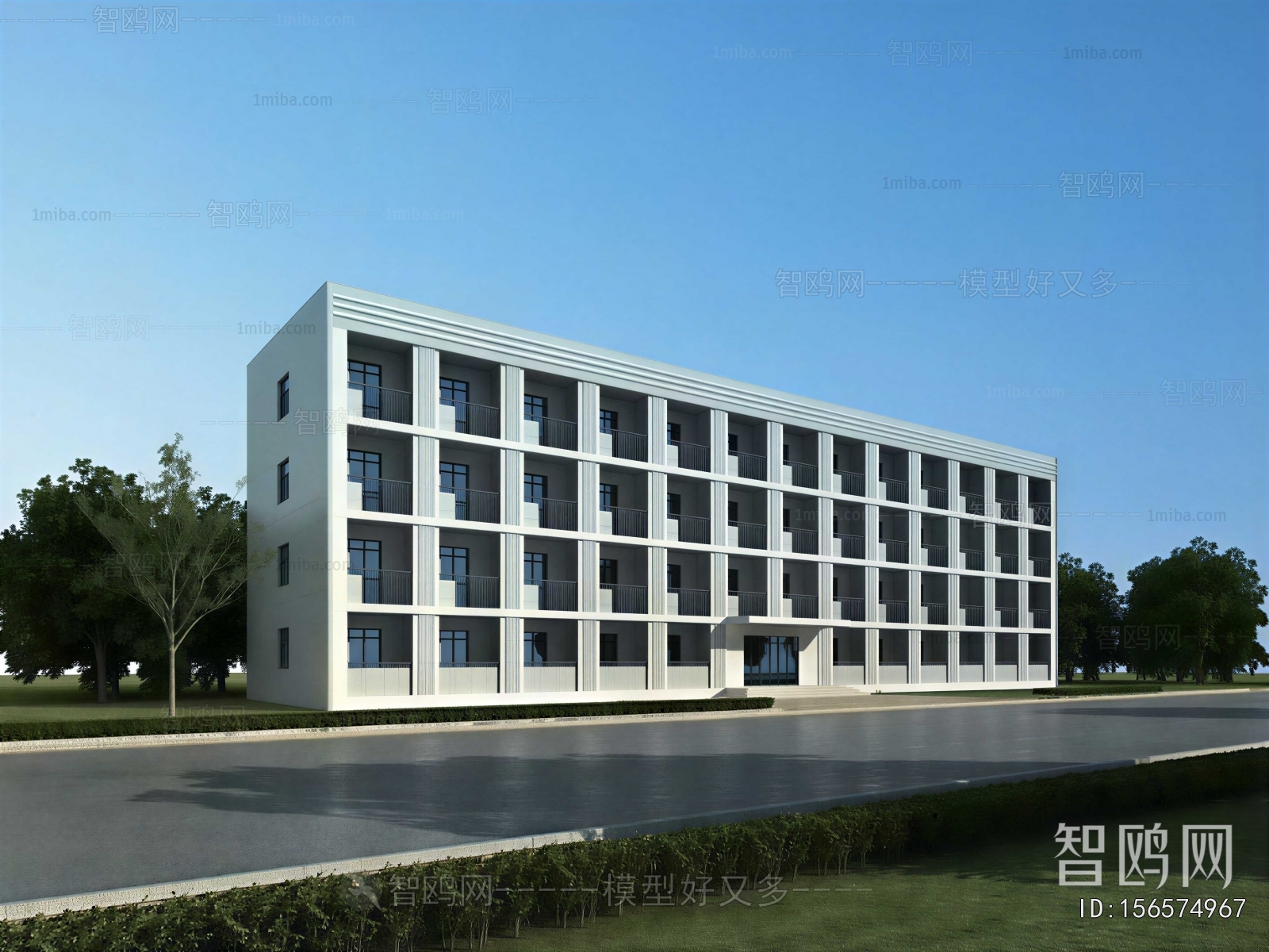 Modern School Building