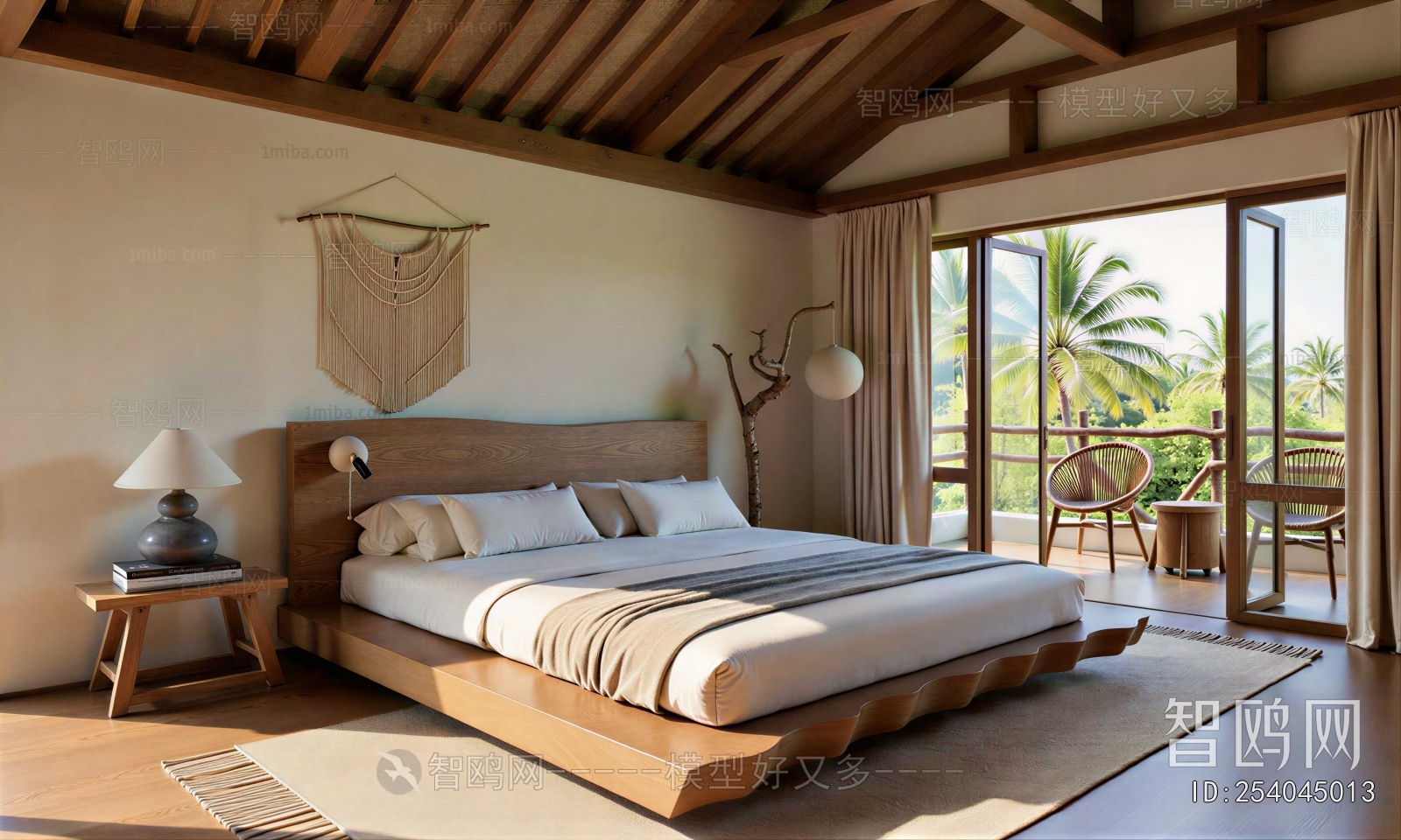 Wabi-sabi Style Bedroom