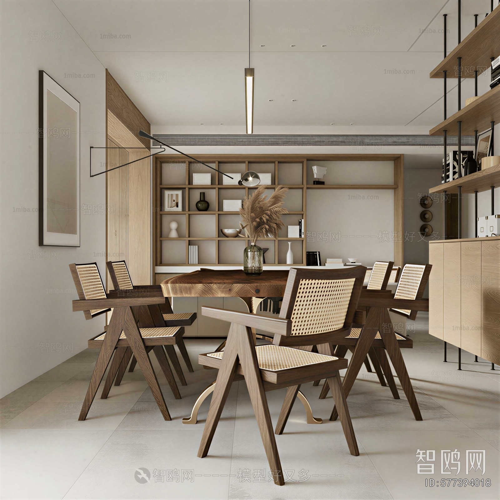 Wabi-sabi Style Dining Room
