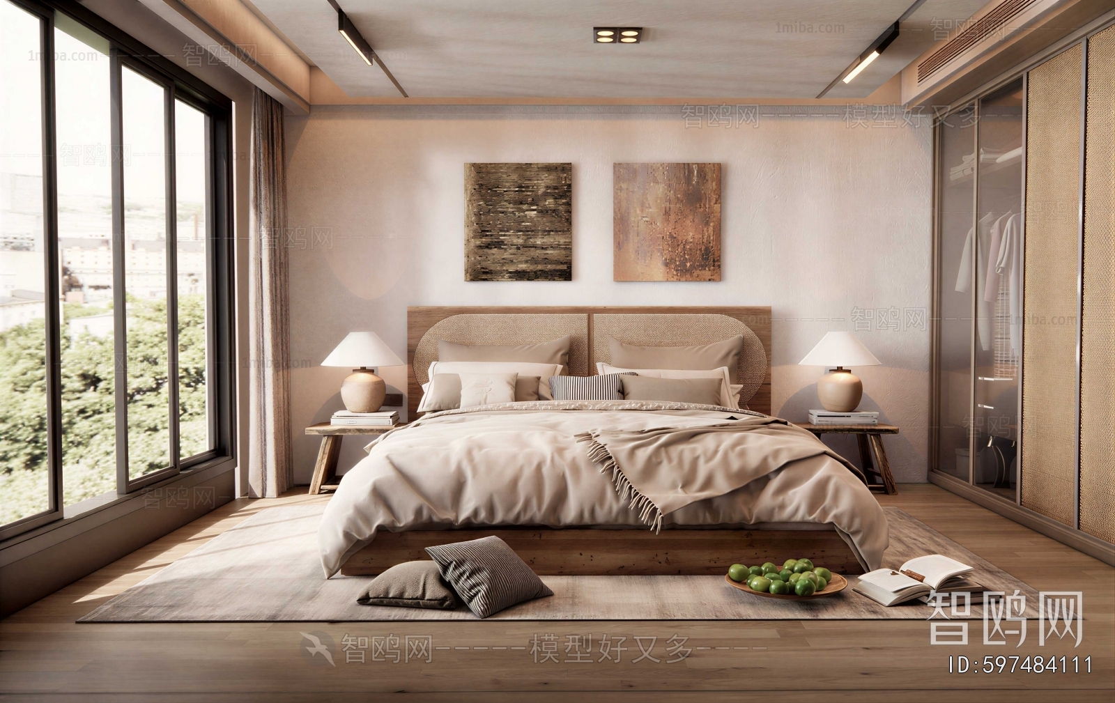 Wabi-sabi Style Bedroom