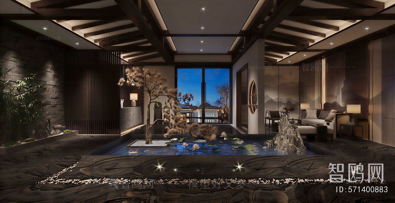 New Chinese Style Lobby Hall
