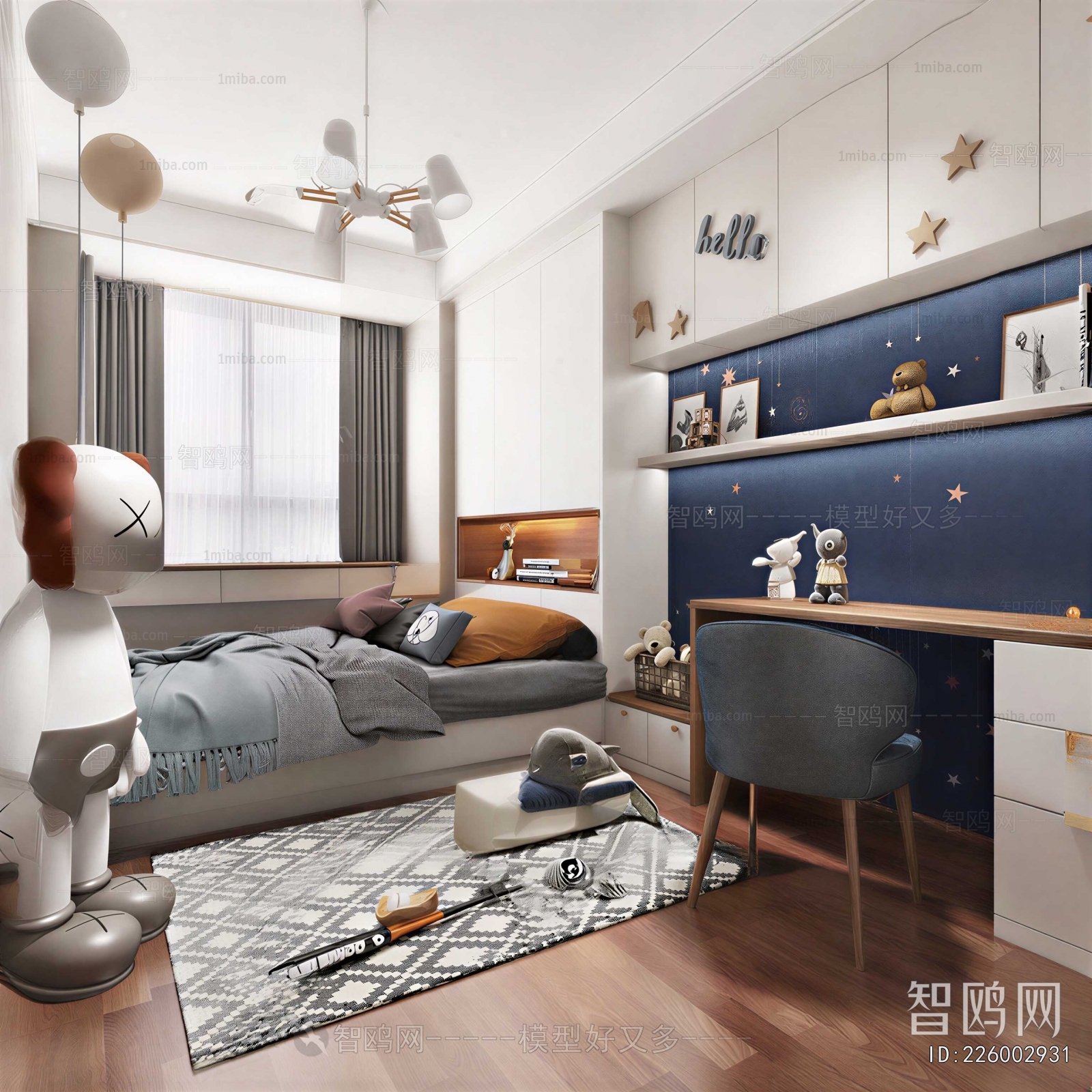 Modern Boy's Room And Son's Room
