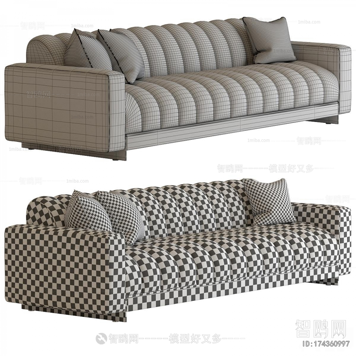 Modern Multi Person Sofa