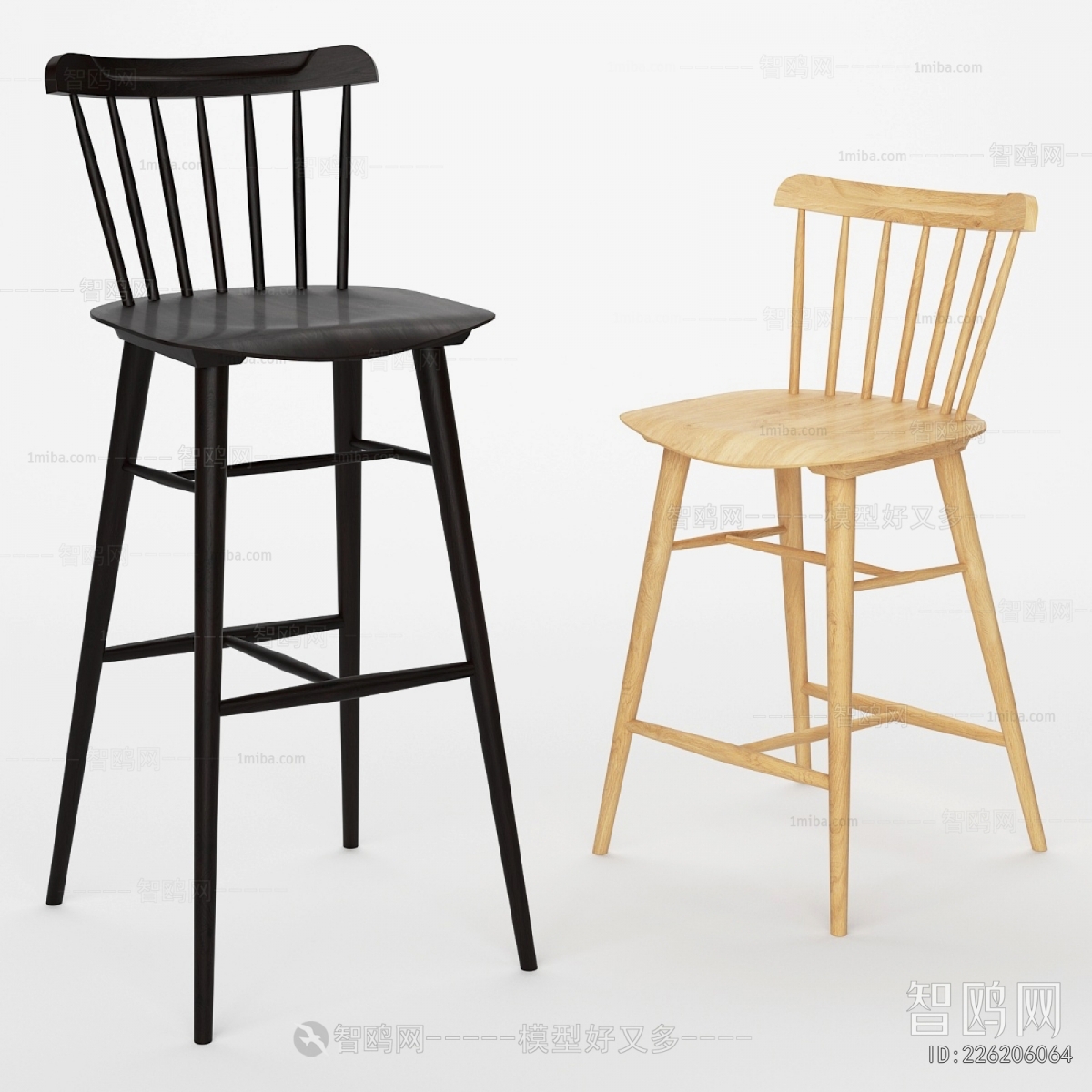 Nordic Style Bar Chair