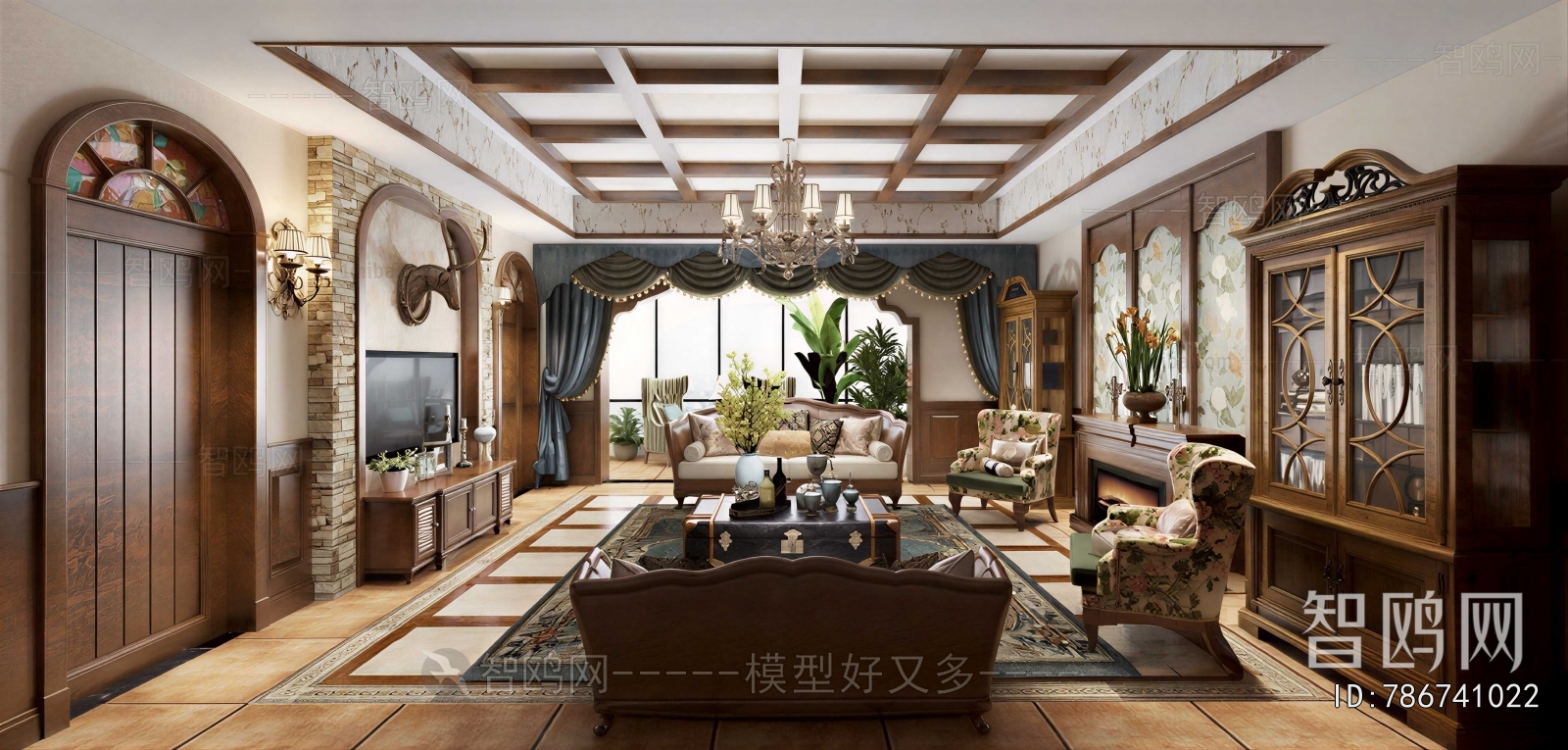 American Style A Living Room