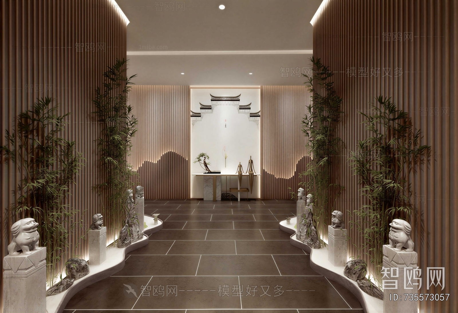 New Chinese Style Hallway