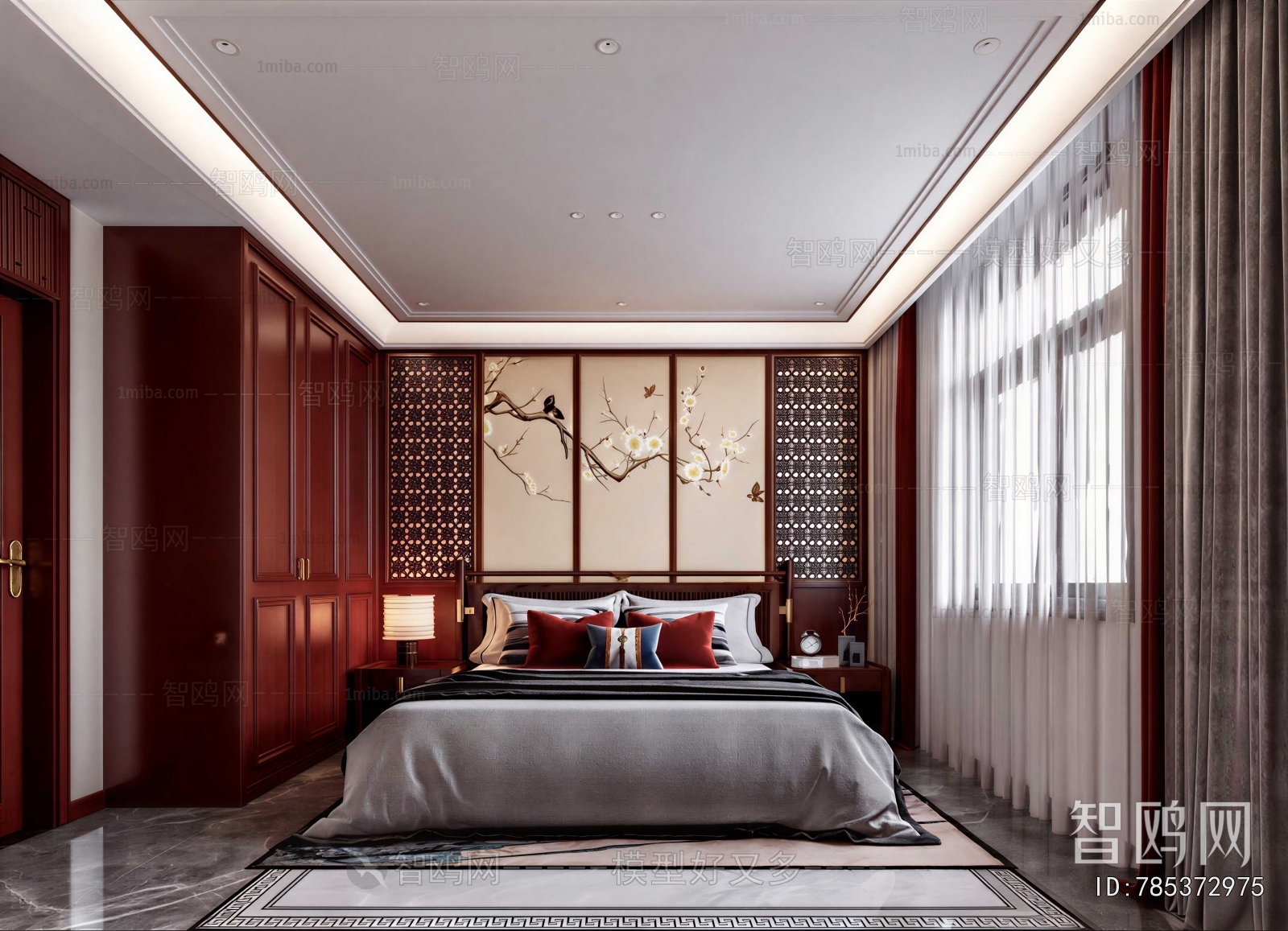 New Chinese Style Bedroom