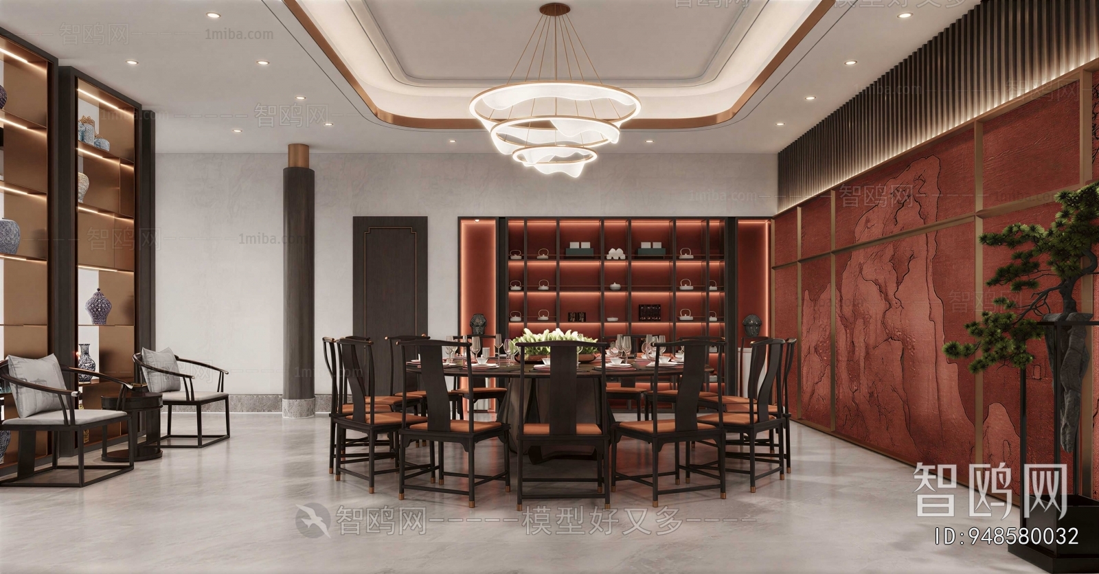 New Chinese Style Dining Room