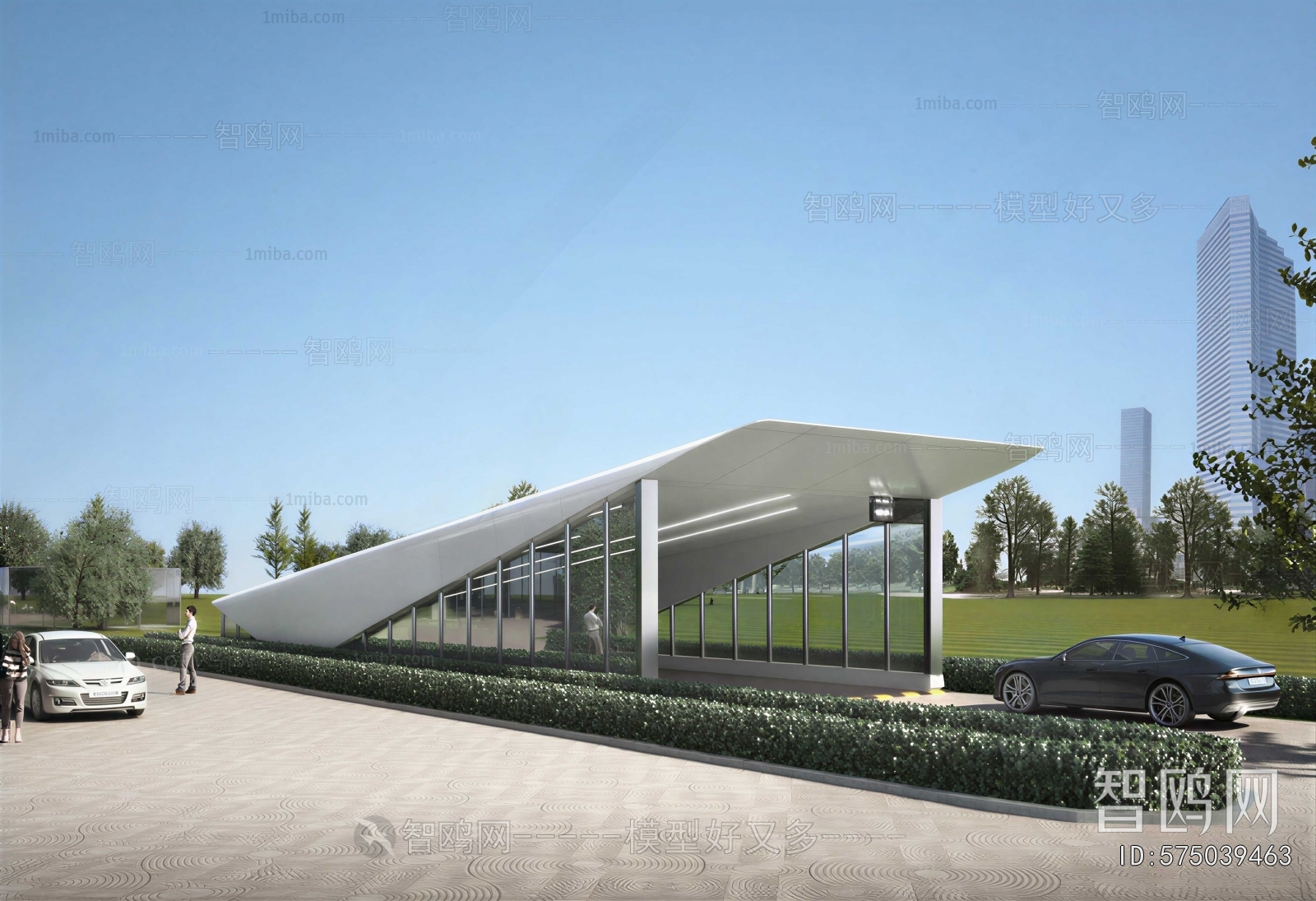 Modern Underground Parking Lot