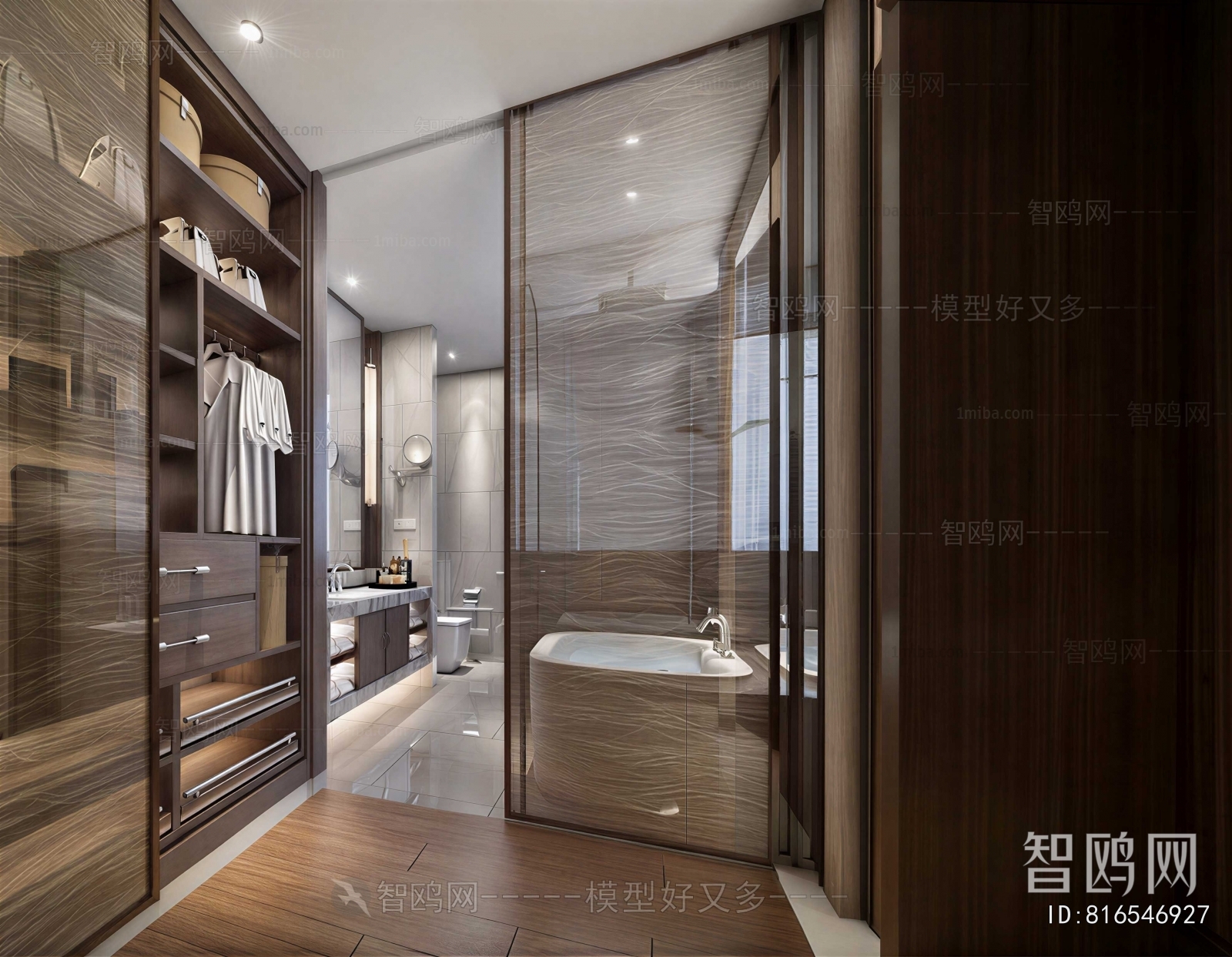 Modern Clothes Storage Area