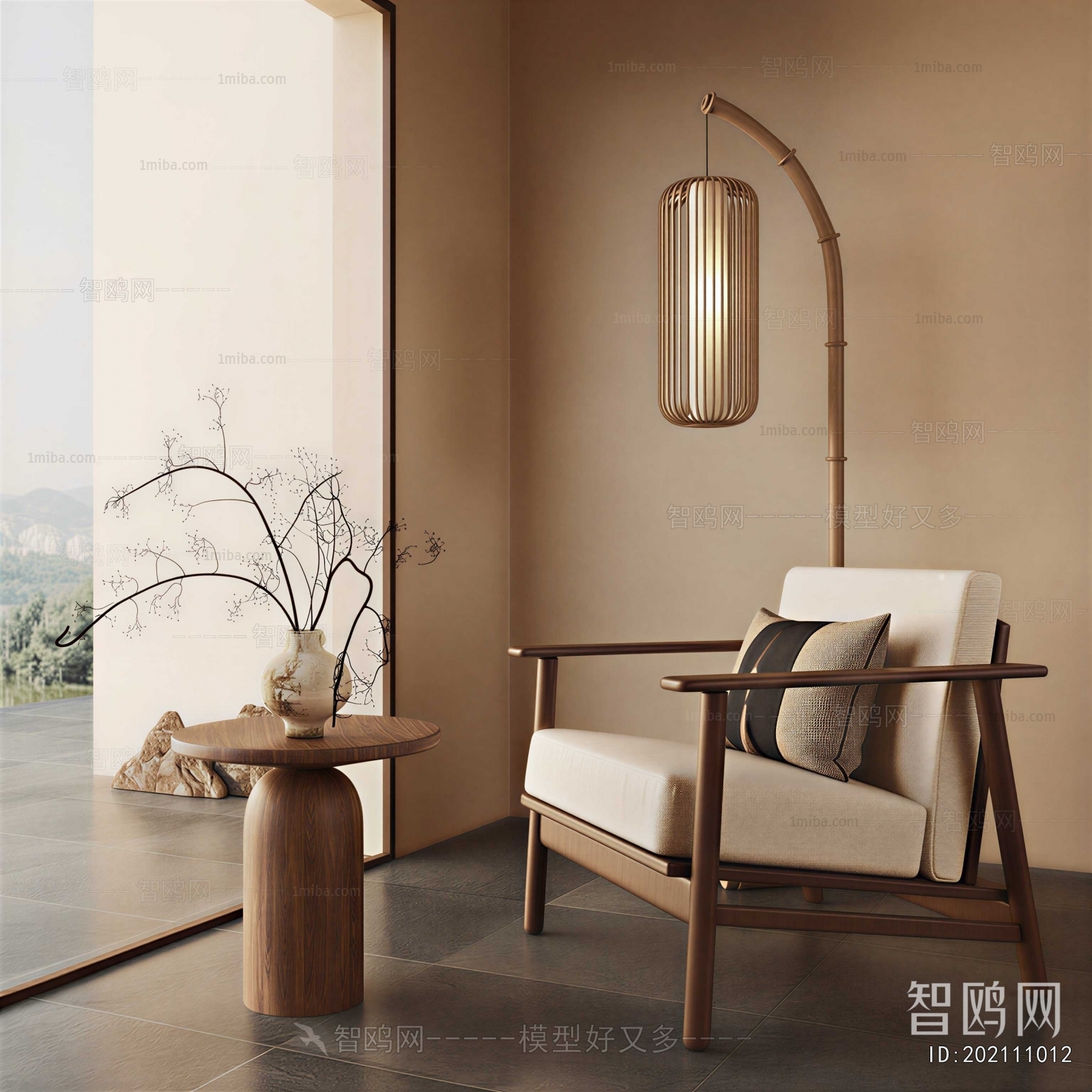 New Chinese Style Lounge Chair