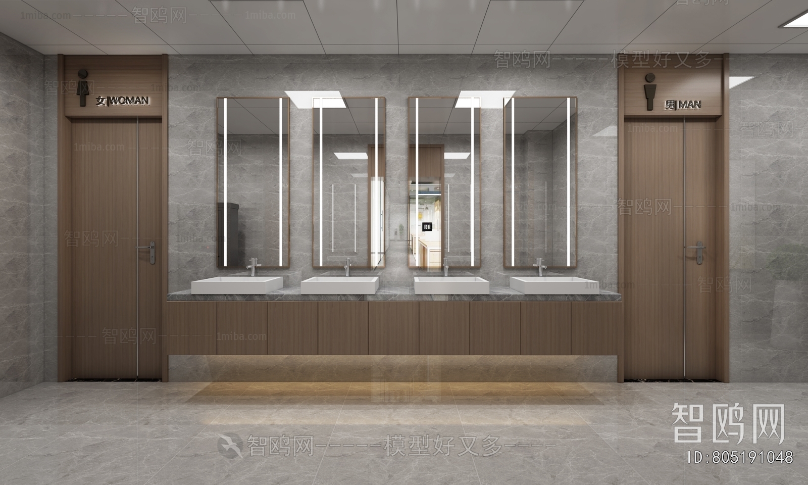 Modern Public Toilet