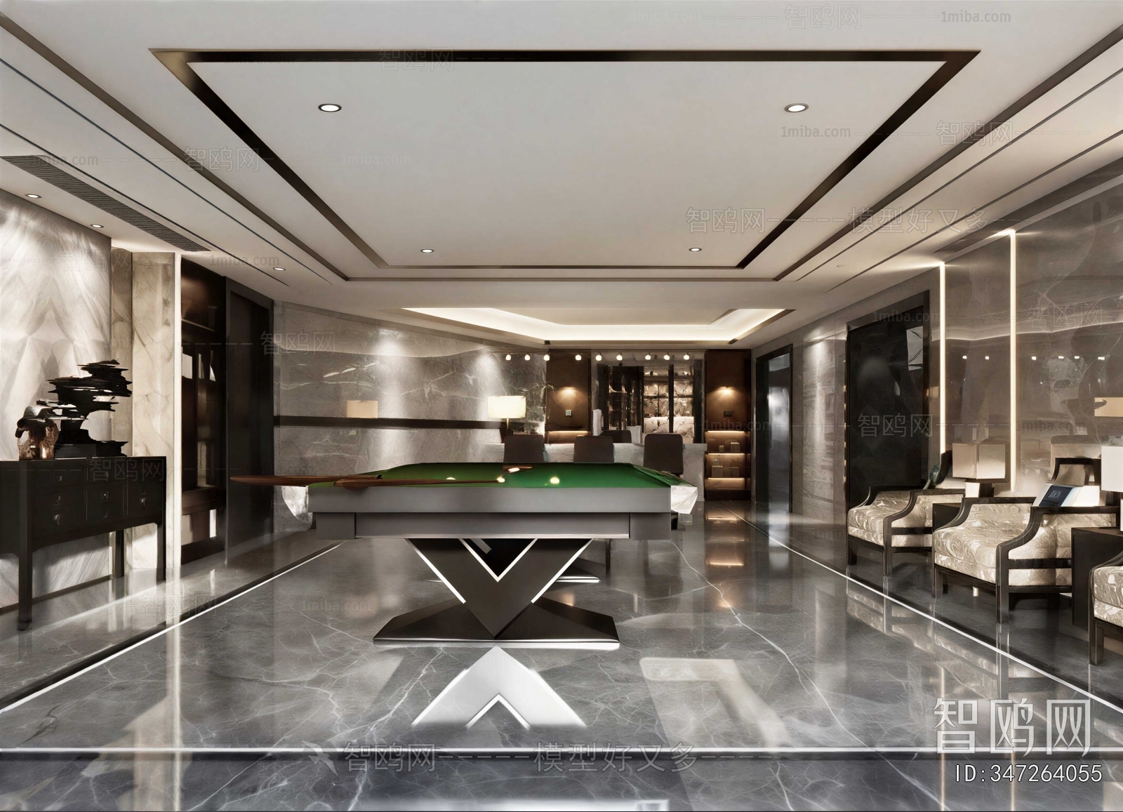 Modern Billiard Room