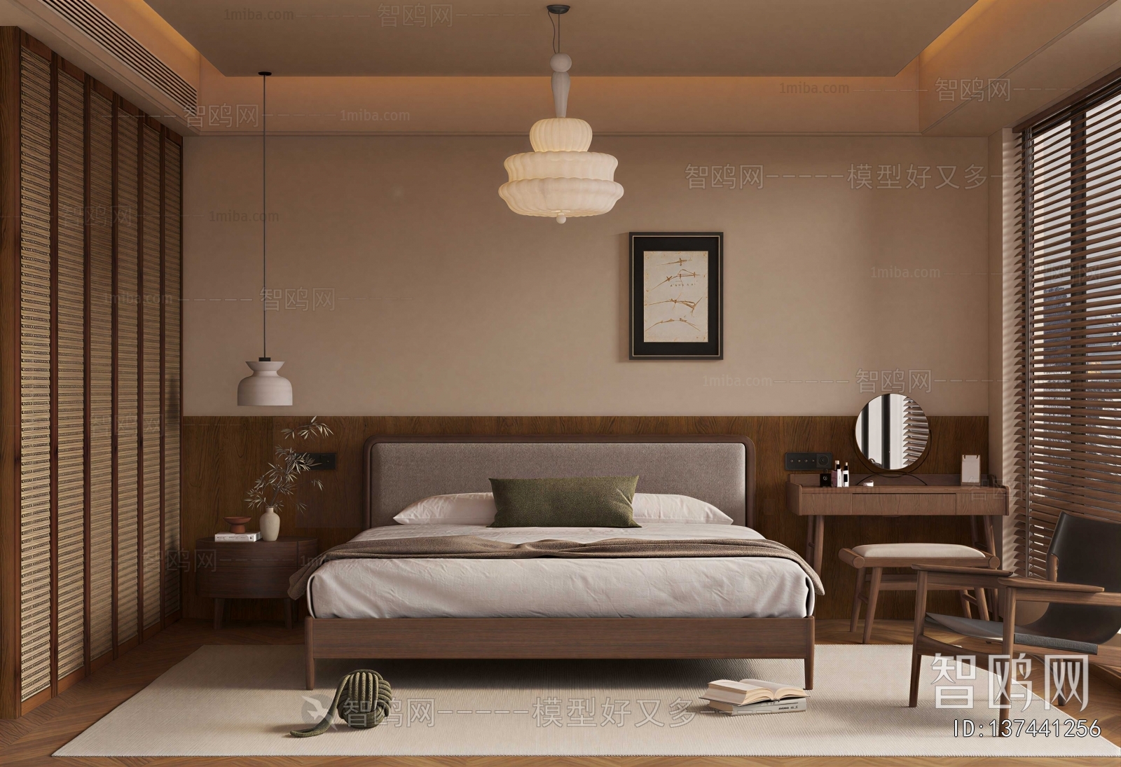 Wabi-sabi Style Bedroom