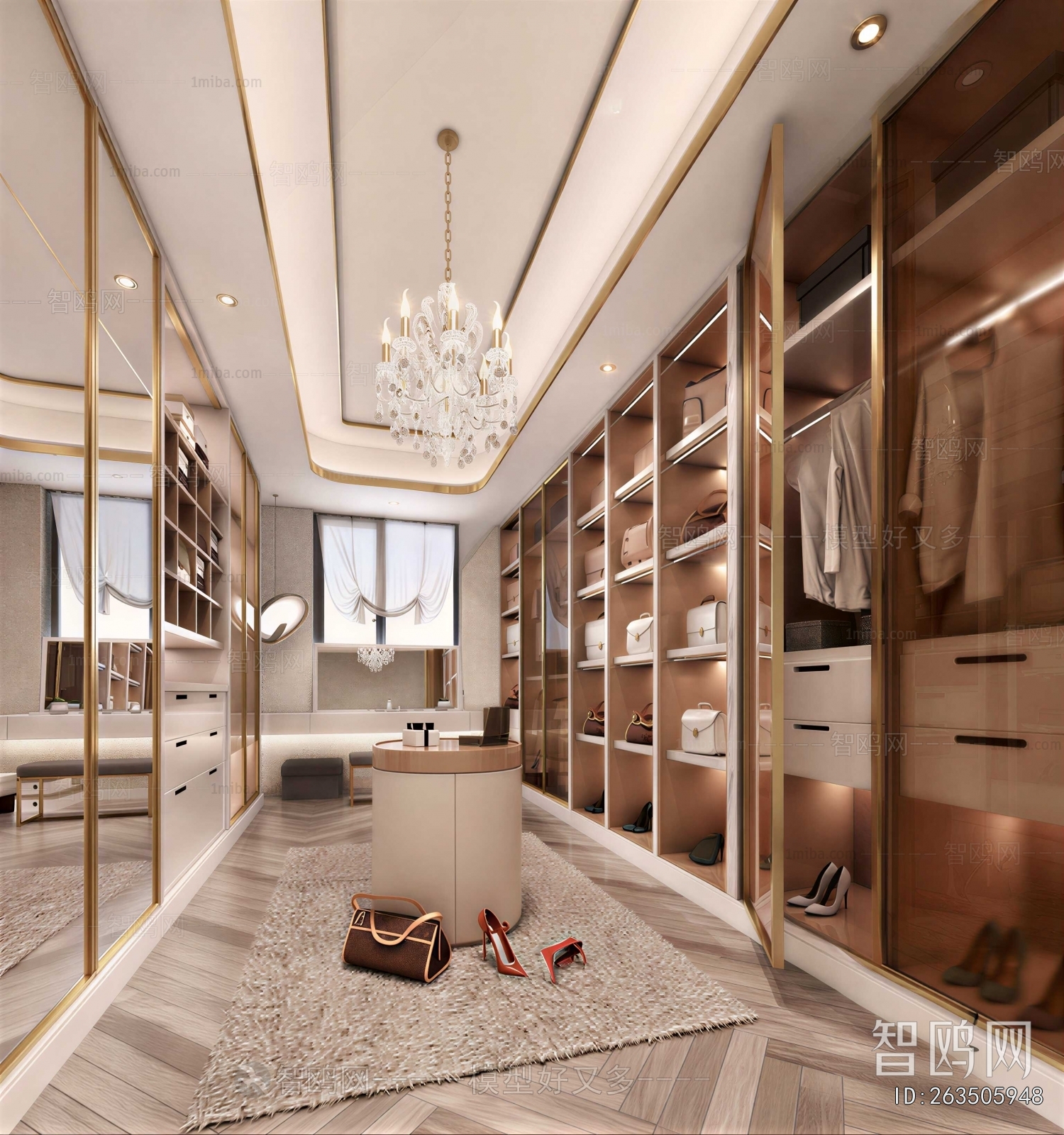 Modern Clothes Storage Area