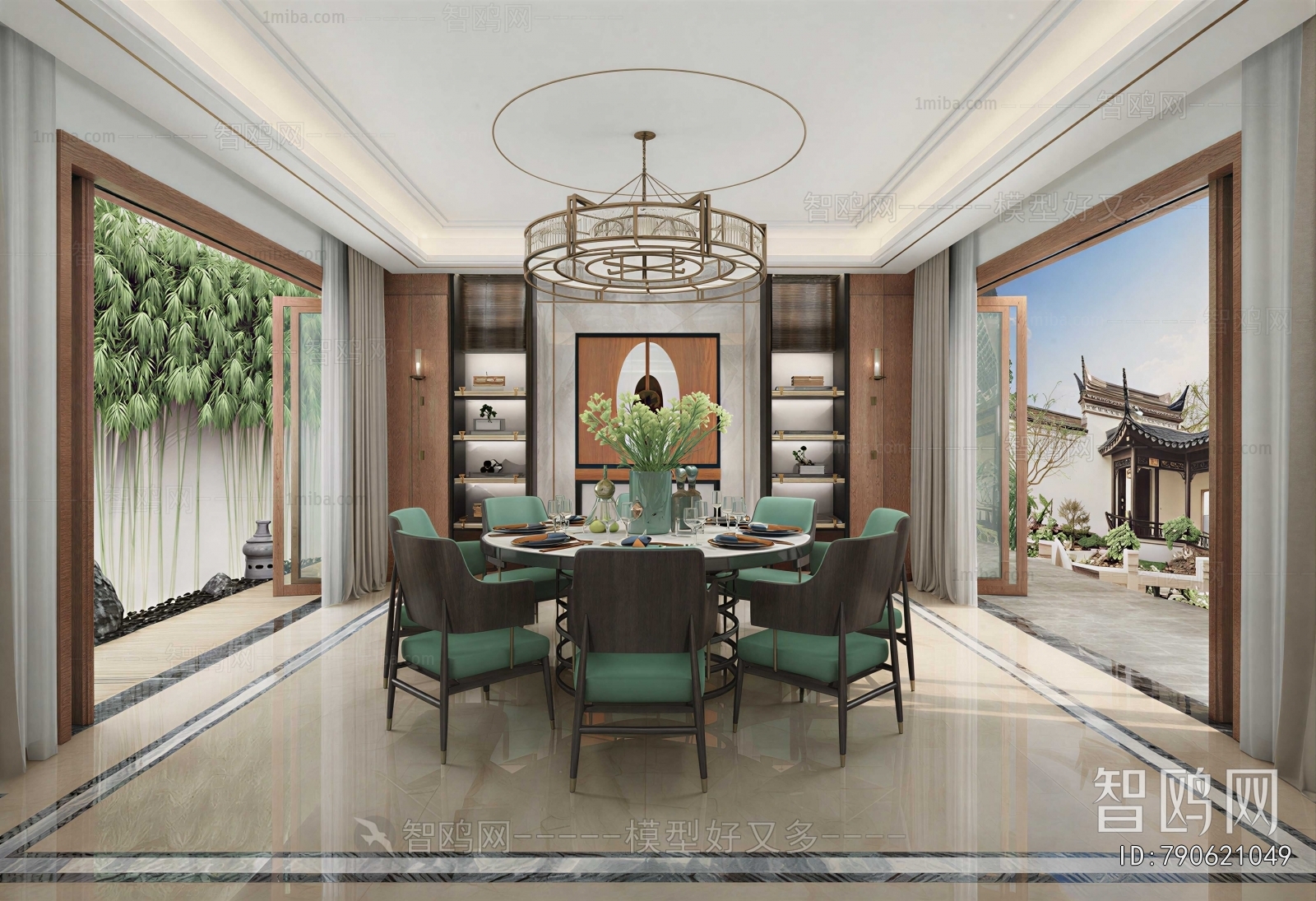 New Chinese Style Dining Room