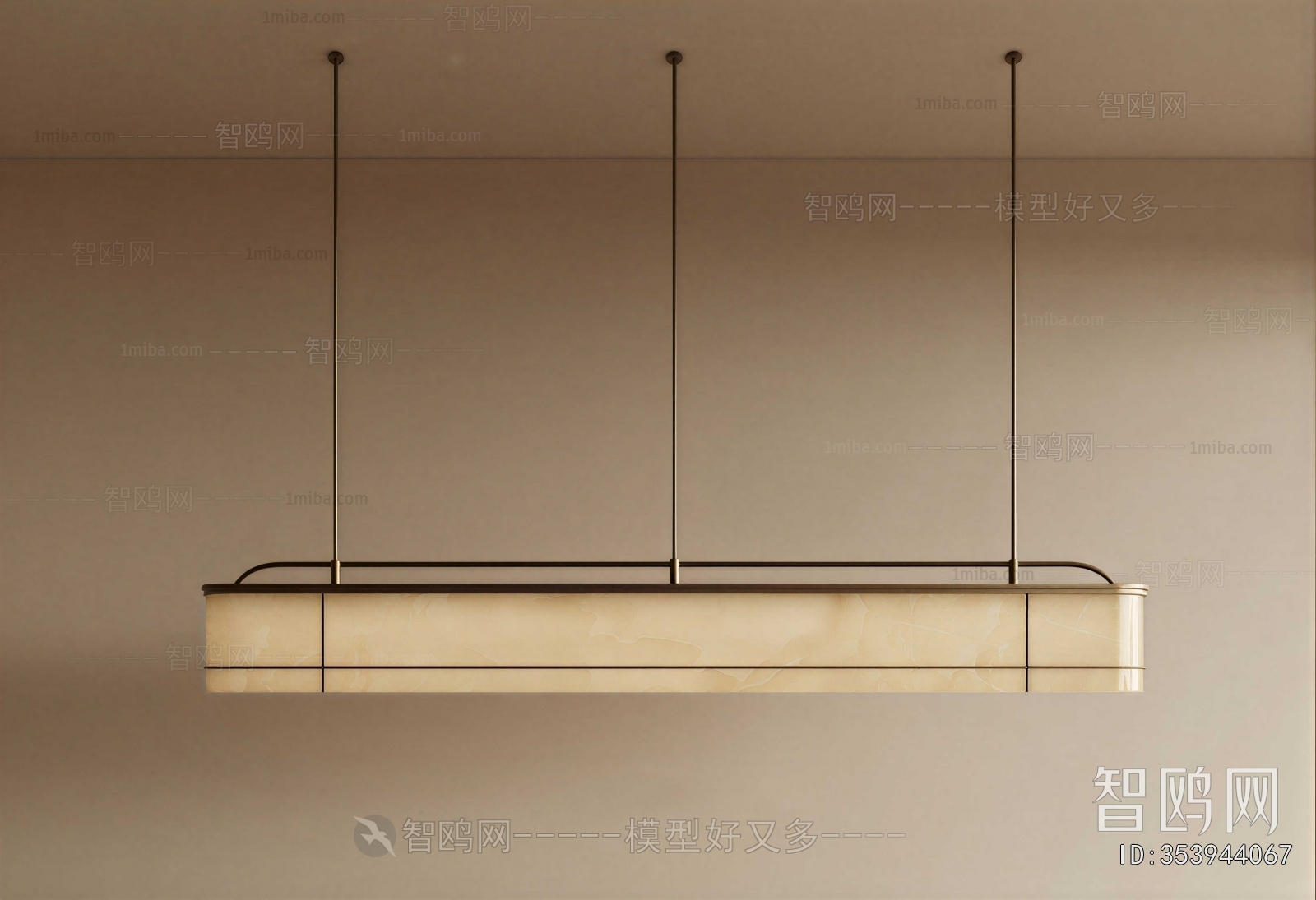 New Chinese Style Long Chandelier