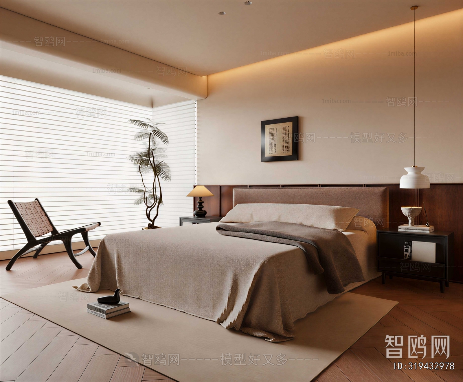 Wabi-sabi Style Bedroom