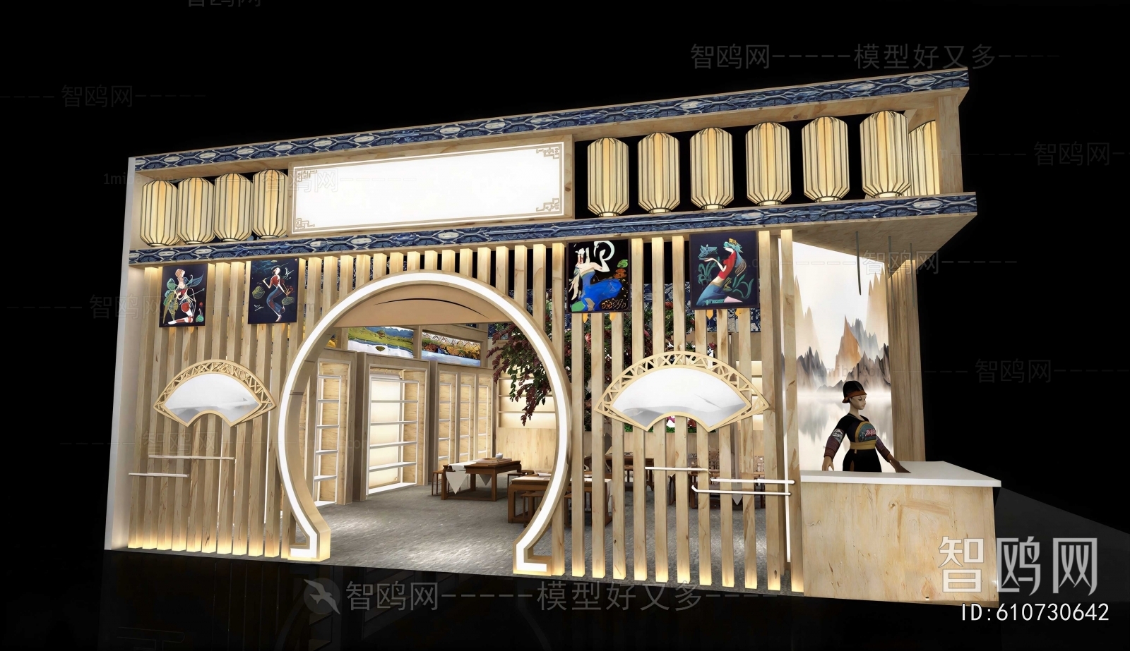 New Chinese Style Exhibition Hall