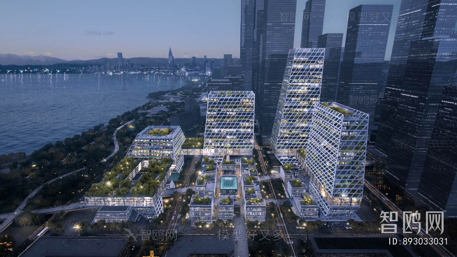 Modern Architectural Bird's-eye View Planning