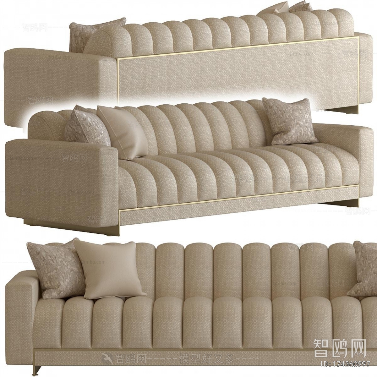 Modern Multi Person Sofa