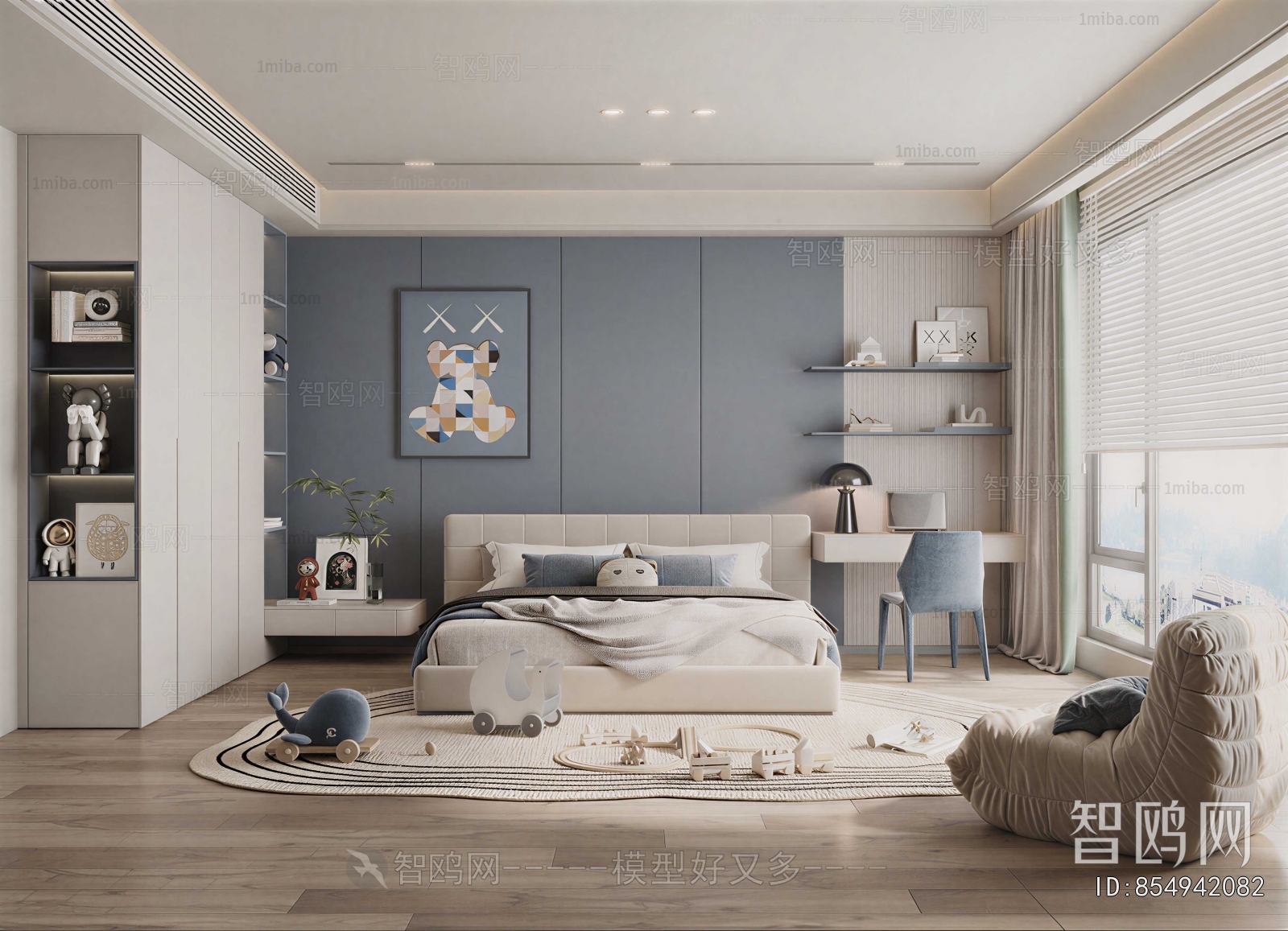 Modern Boy's Room And Son's Room