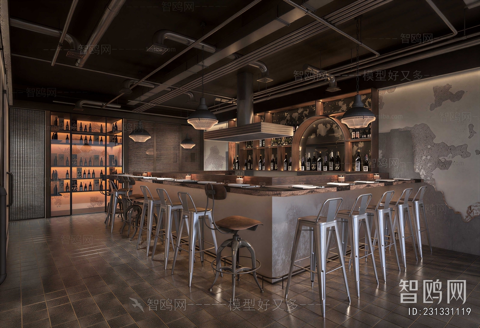 Industrial Style Bar
