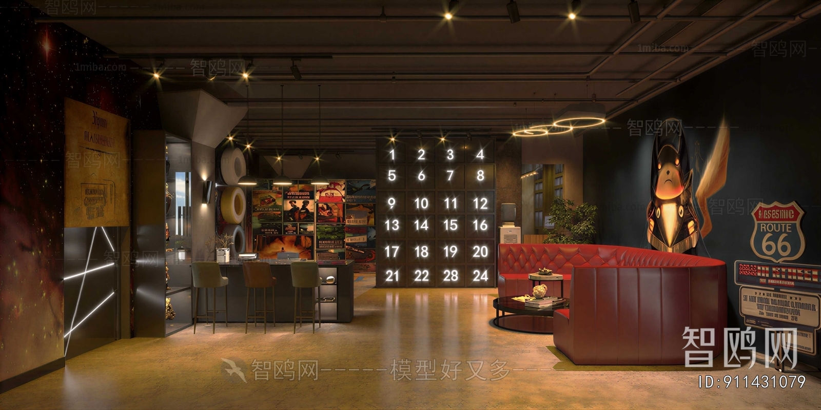 Retro Style Bar