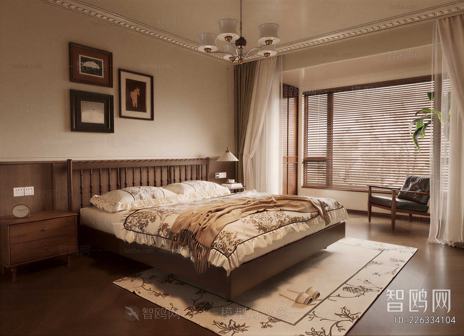 Retro Style Bedroom