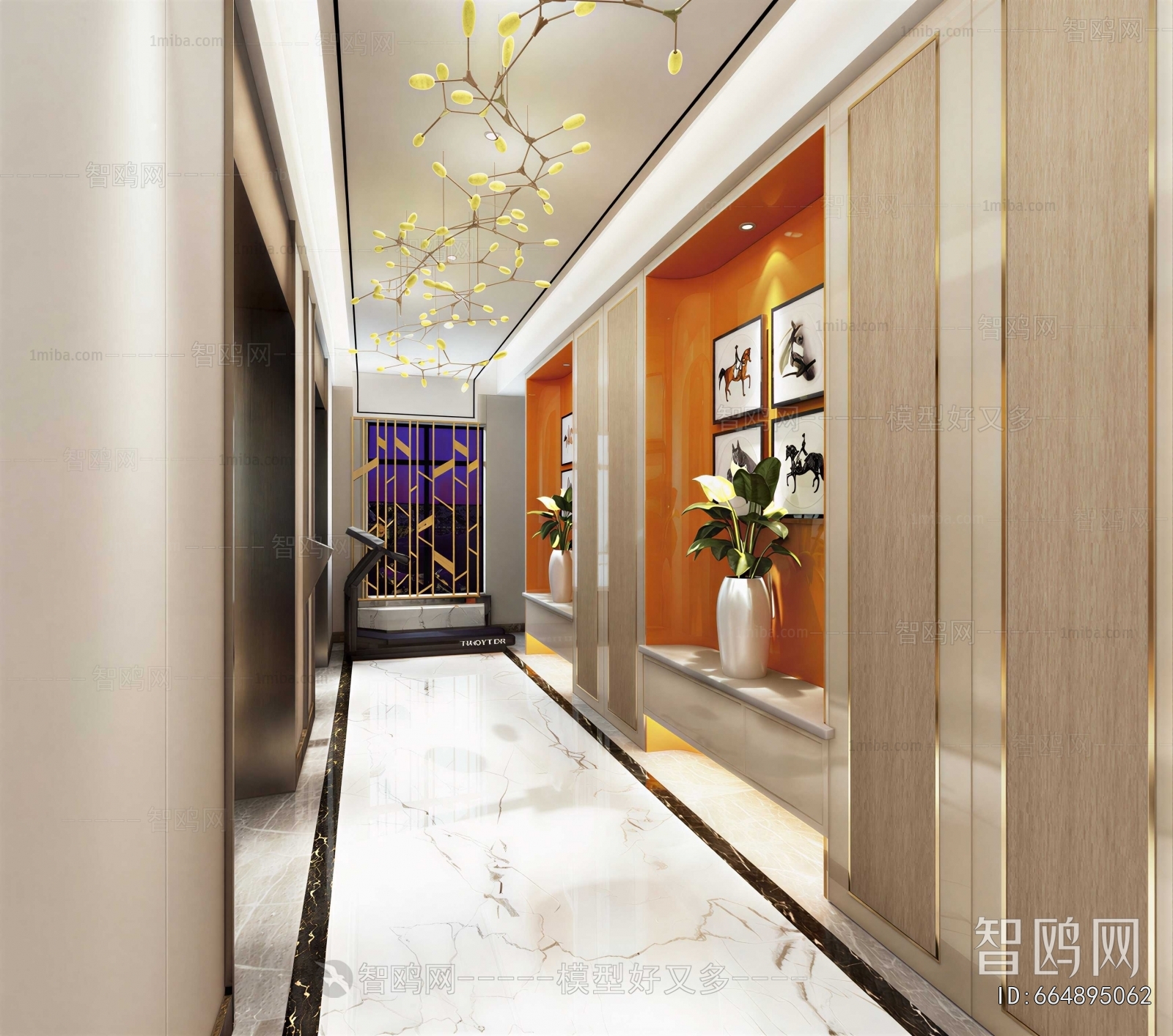 Modern Office Elevator Hall