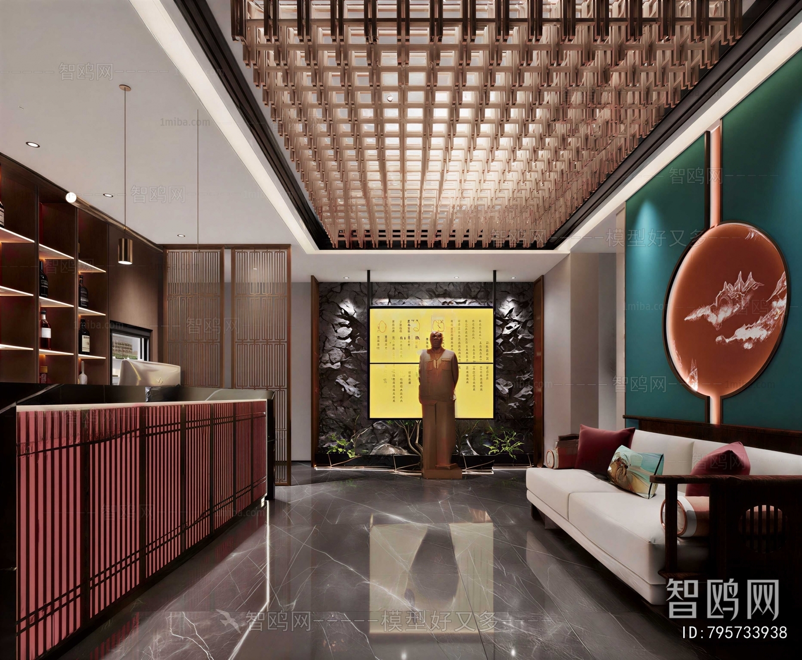 New Chinese Style Lobby Hall