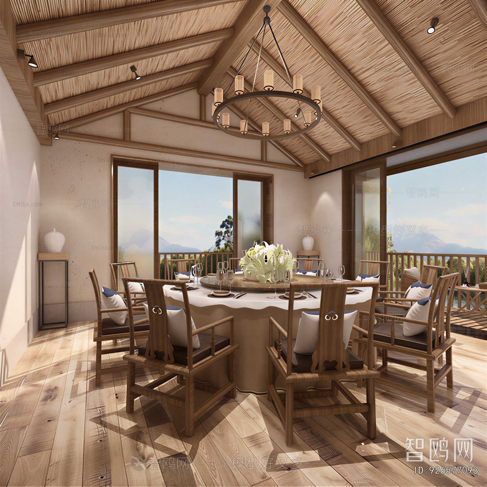 New Chinese Style Dining Room