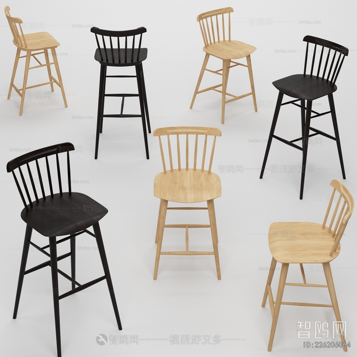 Nordic Style Bar Chair