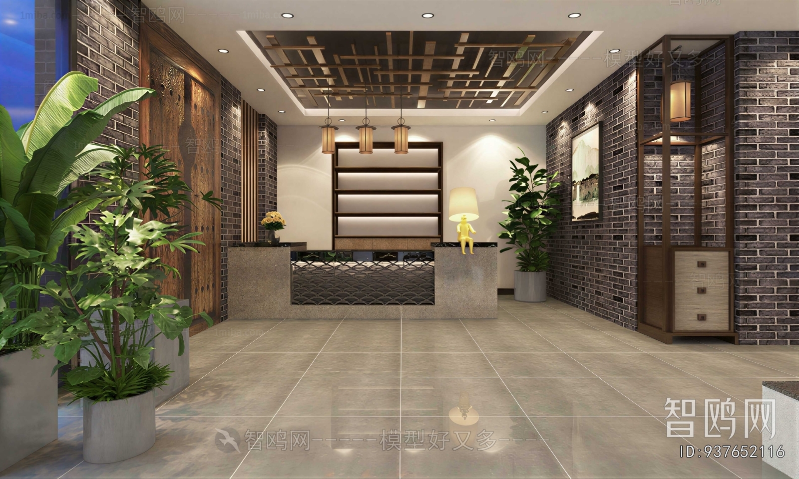 New Chinese Style Lobby Hall