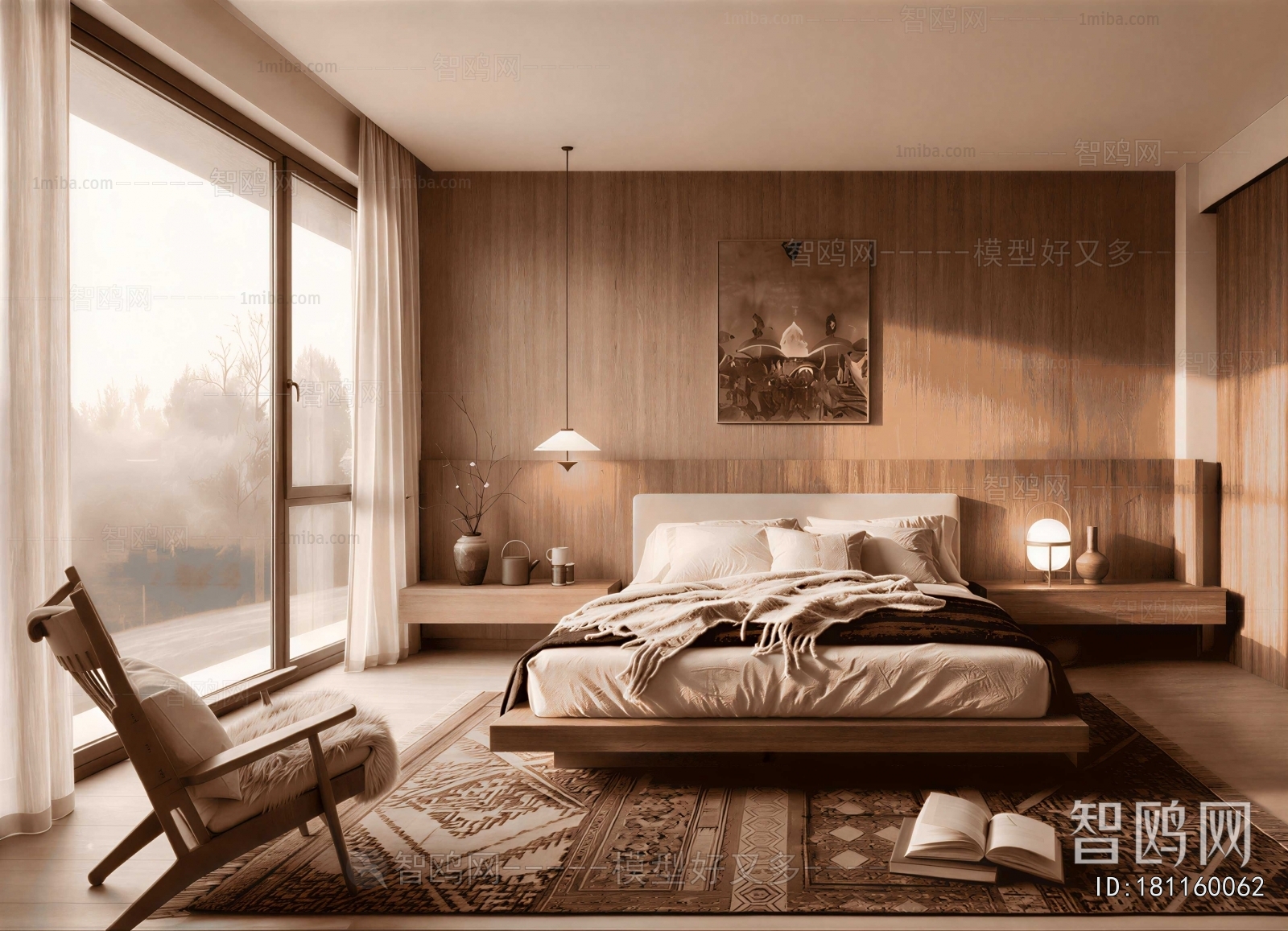 Wabi-sabi Style Bedroom