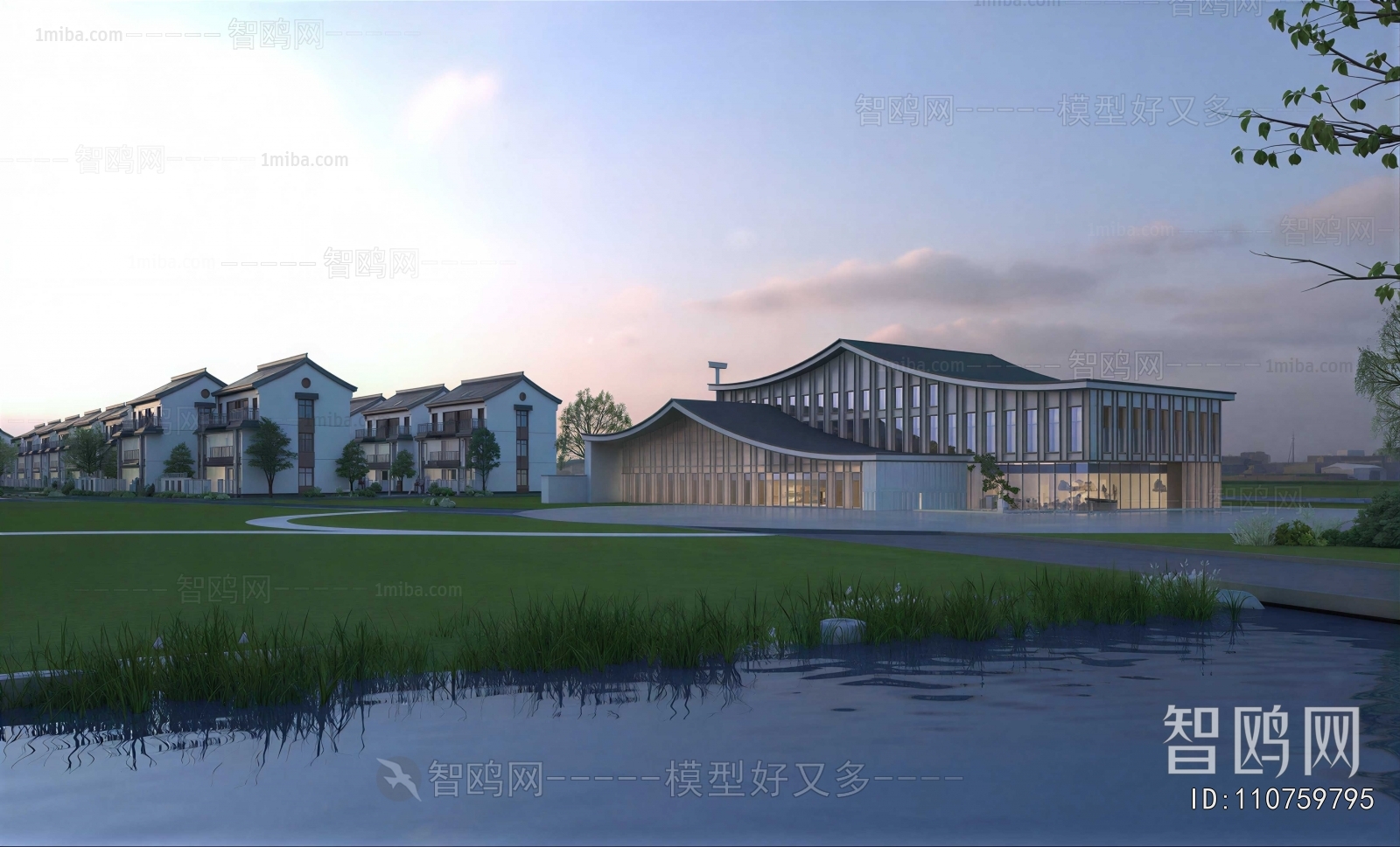 New Chinese Style Architecture Of Artistic Style