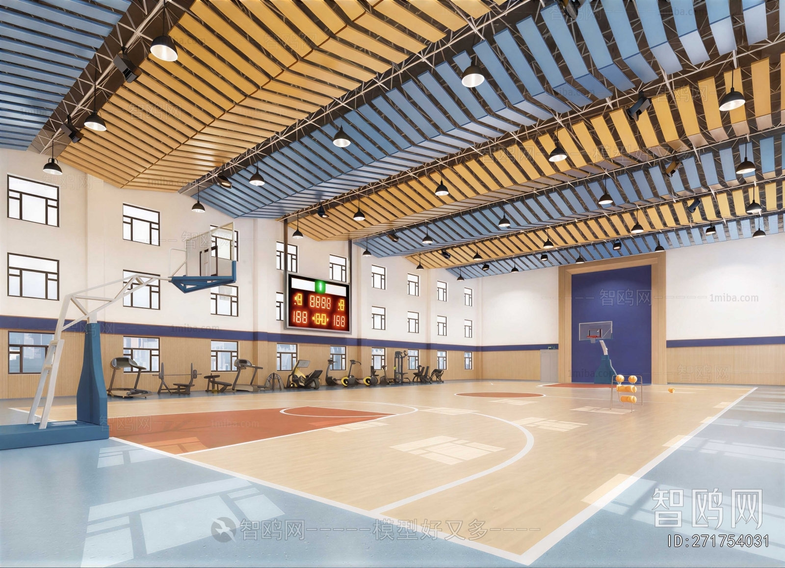 Modern Basketball Arena