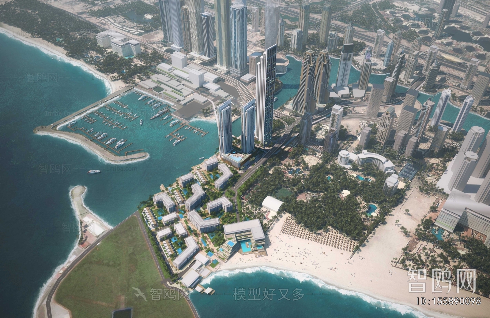 Modern Architectural Bird's-eye View Planning