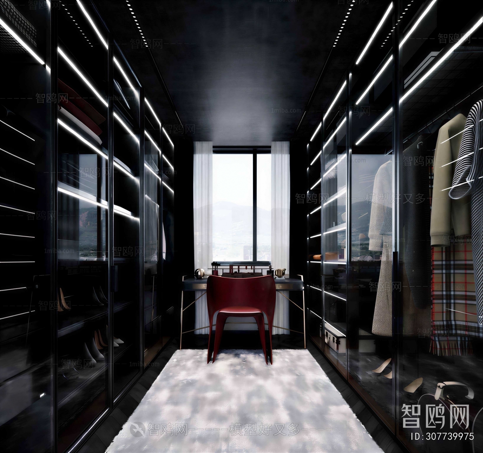 Modern Clothes Storage Area