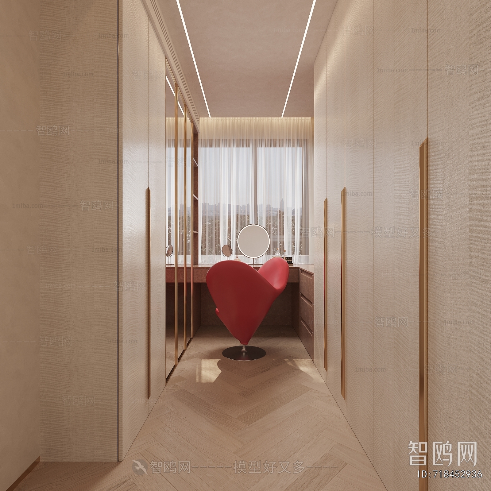 Modern Clothes Storage Area