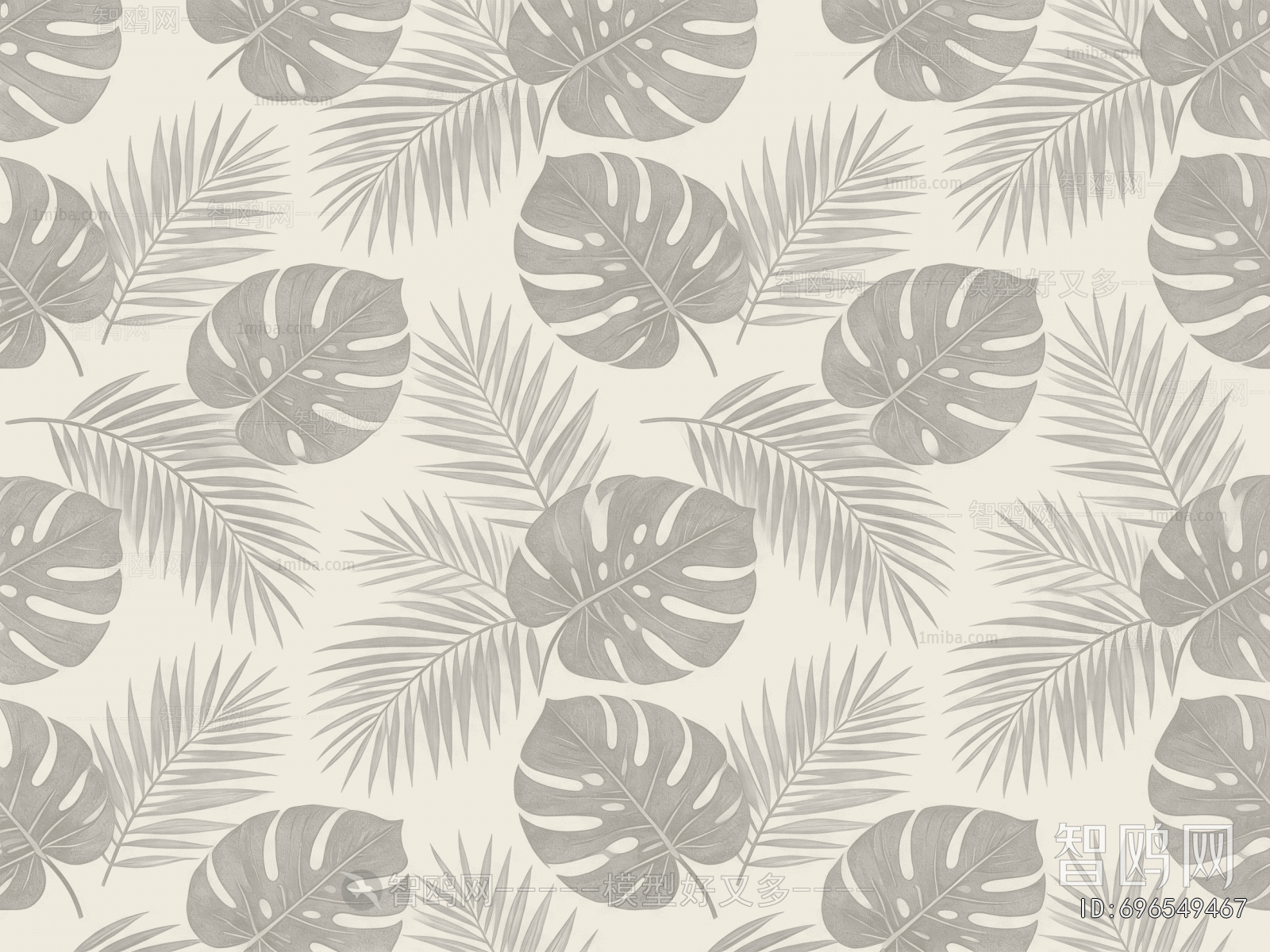 Animal And Plant Pattern Wallpaper