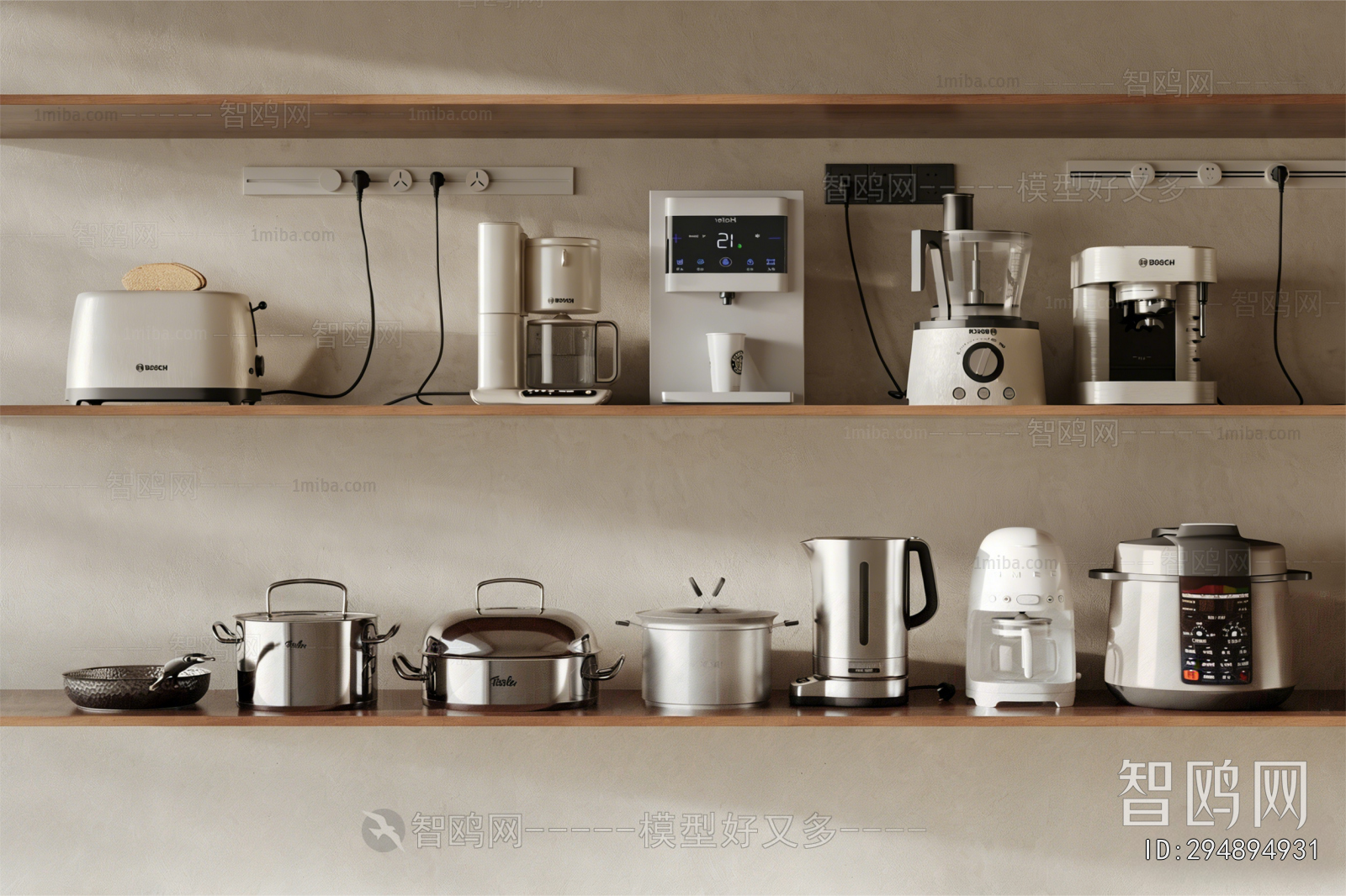 Modern Electric Kitchen Appliances