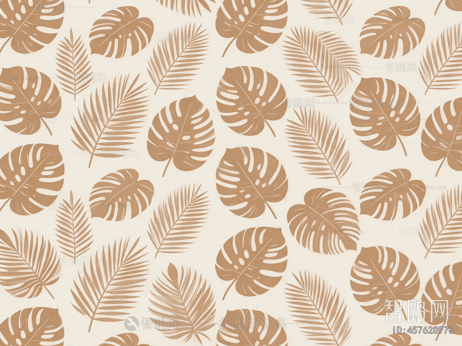 Animal And Plant Pattern Wallpaper