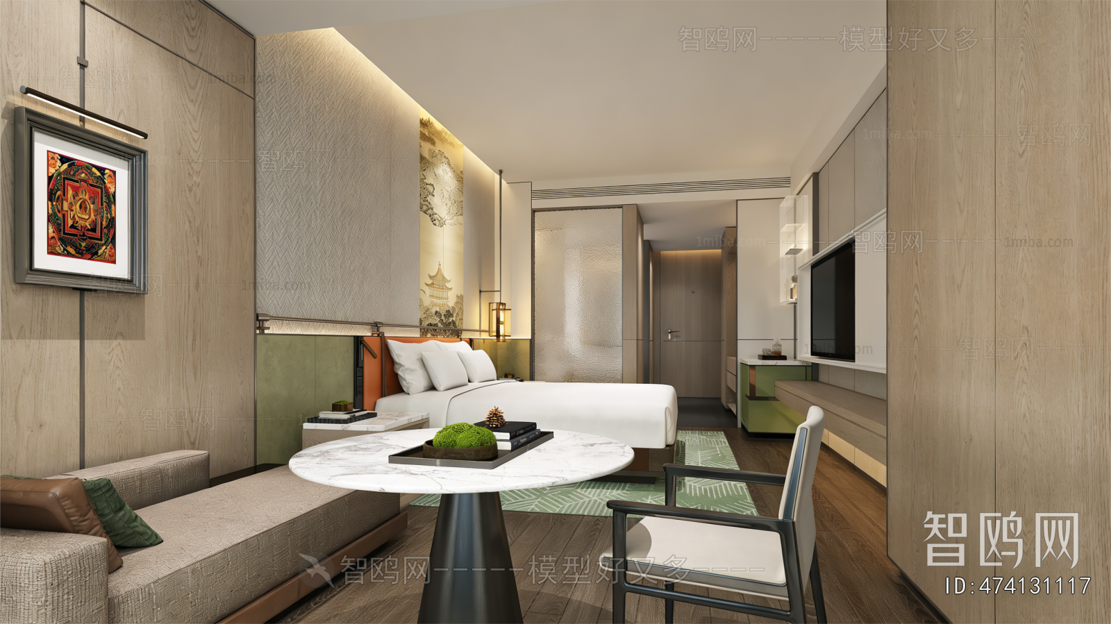 New Chinese Style Guest Room
