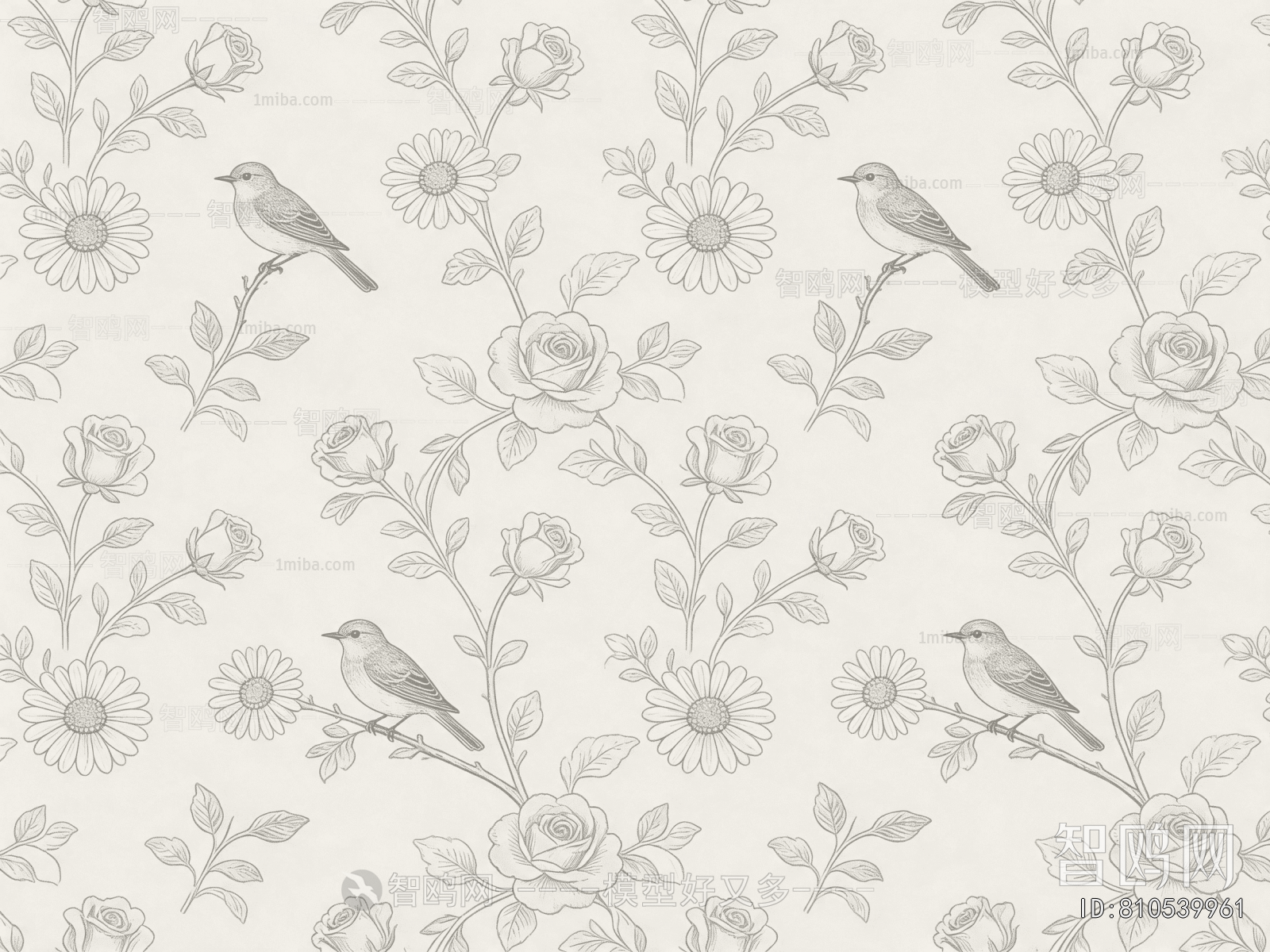 Animal And Plant Pattern Wallpaper