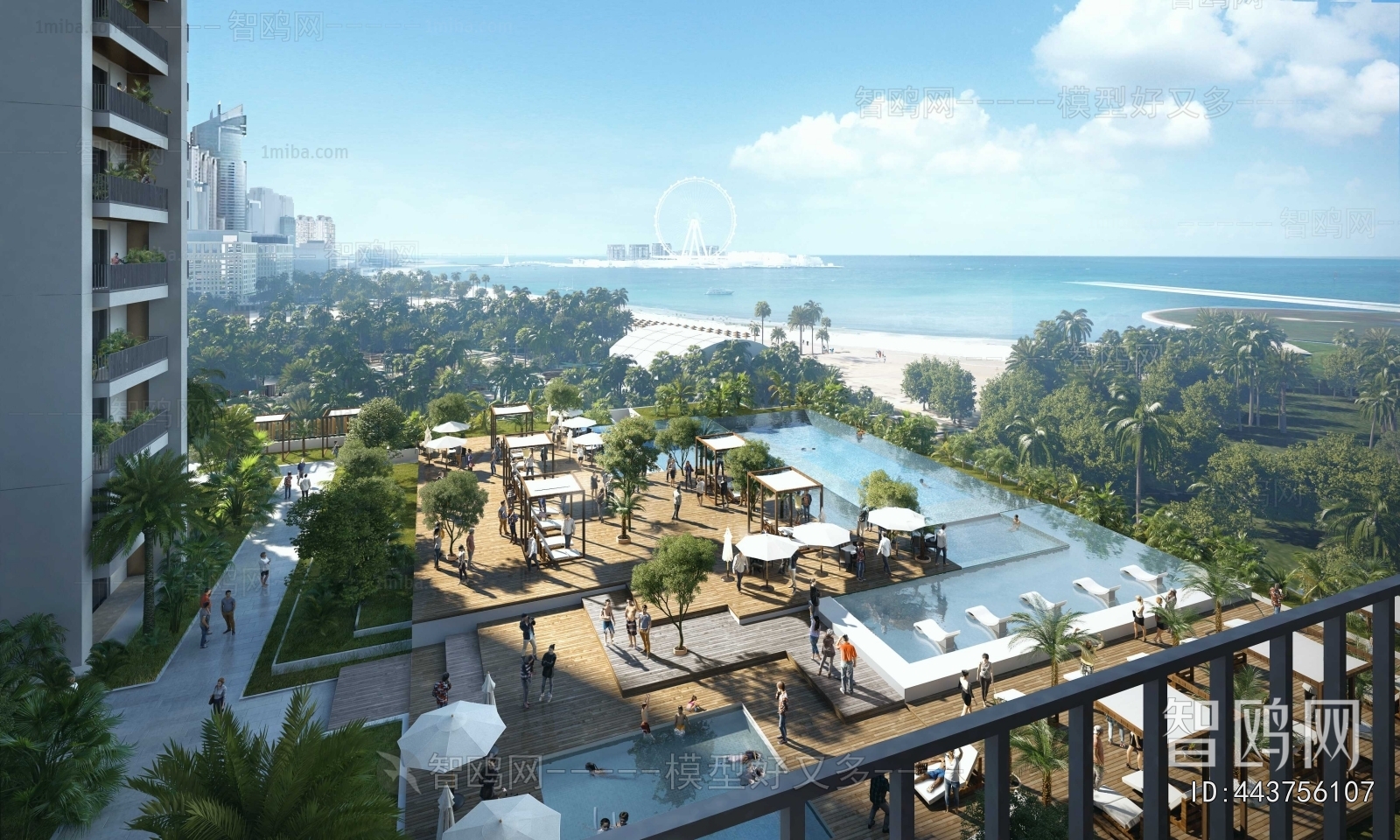 Modern Architectural Bird's-eye View Planning