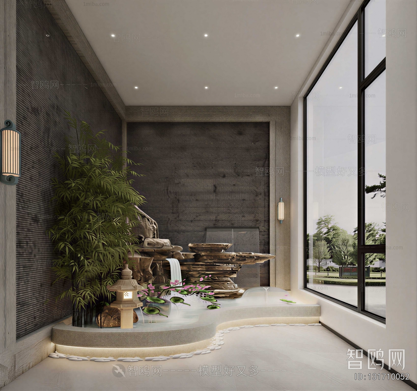 New Chinese Style Plant Landscaping